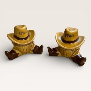 Vintage Ceramic Utah Souvenir Salt & Pepper Shakers - 50’s/60’s